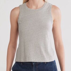 L'AGENCE Mikaela Heather Gray Tank Top Size M NWT